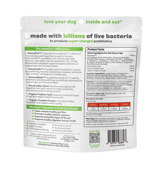 MuttGut® Digestion Soft Chews