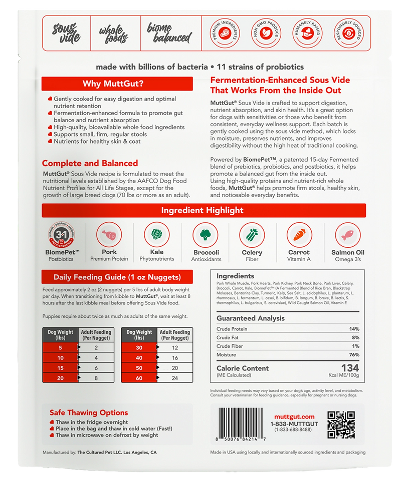 3 lb MuttGut - Beef ingredients