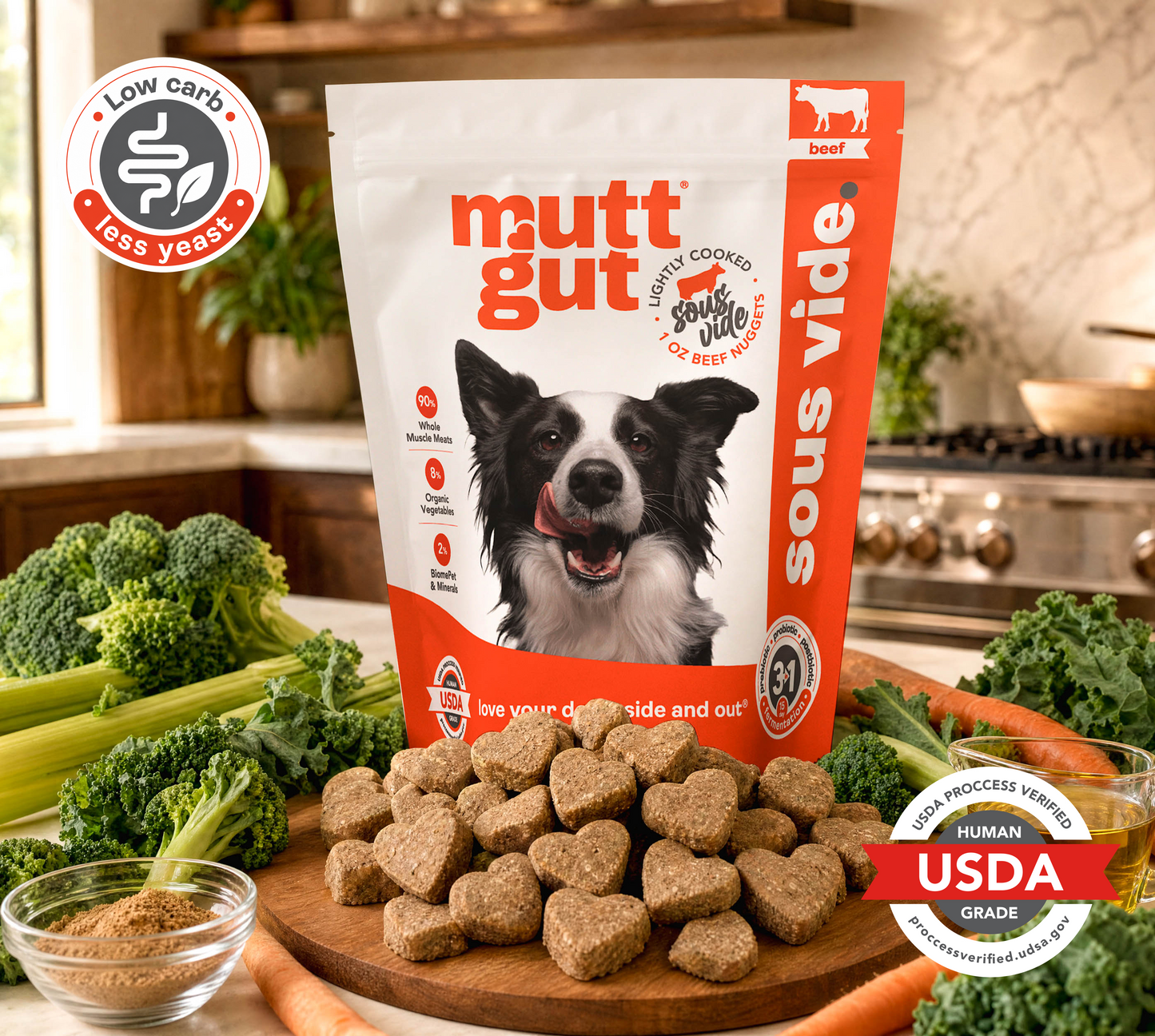 MuttGut® gut support sous vide - beef recipe
