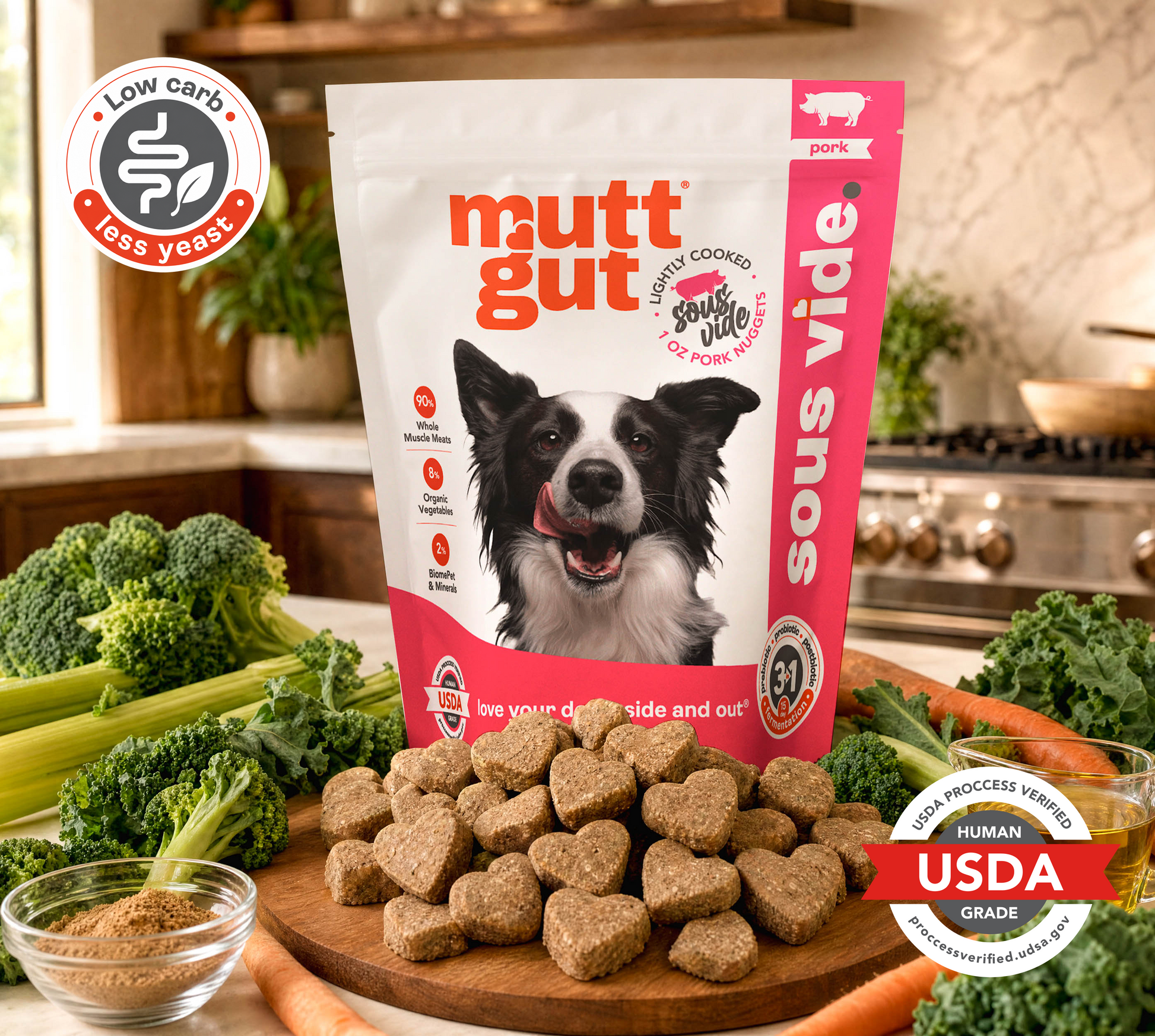 MuttGut® gut support sous vide - pork recipe