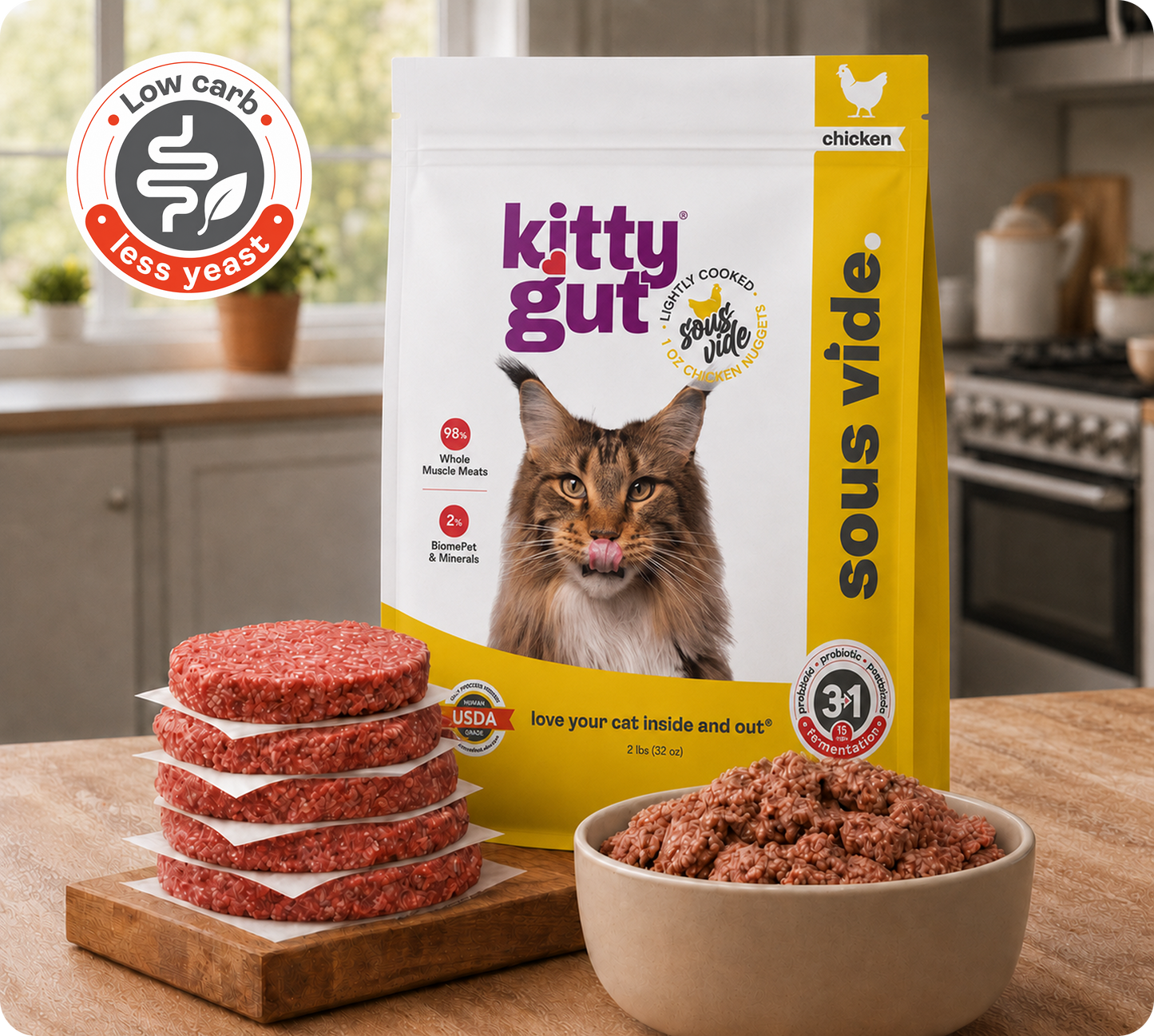 KittyGut® support sous vide - chicken recipe