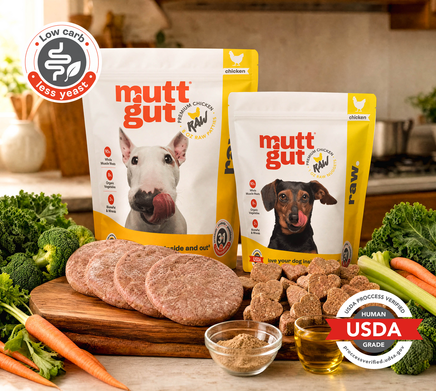 MuttGut® gut support raw - chicken recipe