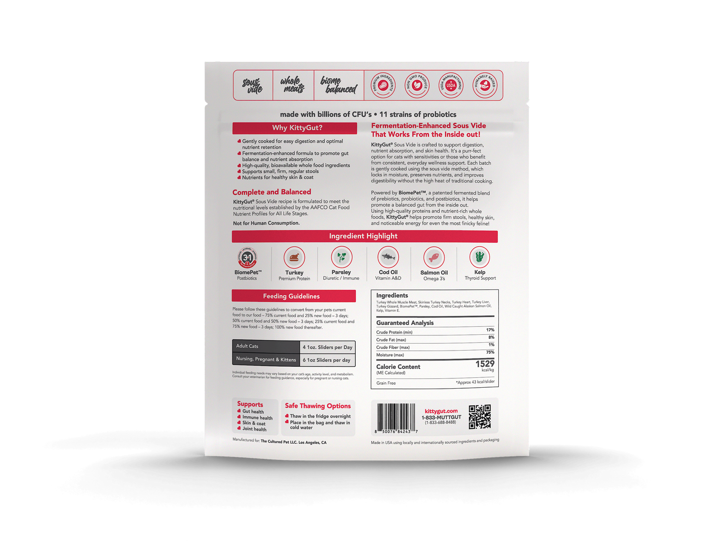 KittyGut® support sous vide - turkey recipe