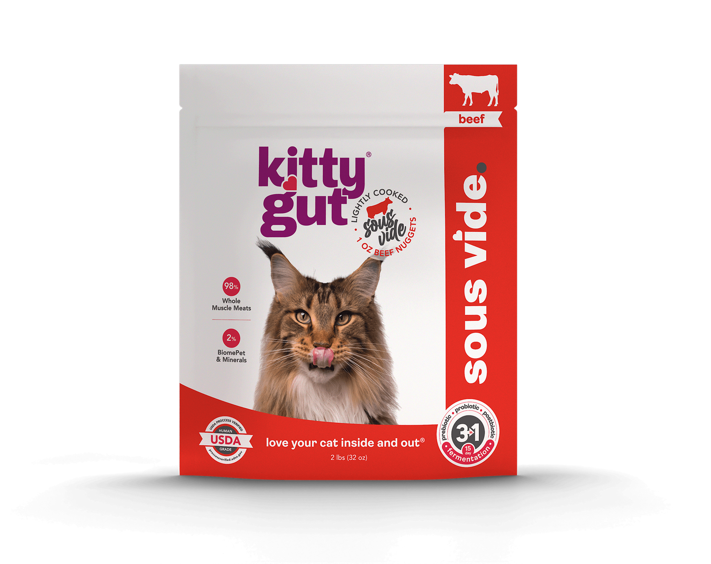KittyGut® support sous vide - beef recipe