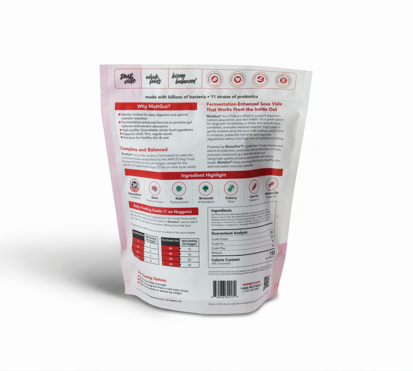 MuttGut® gut support sous vide - beef recipe