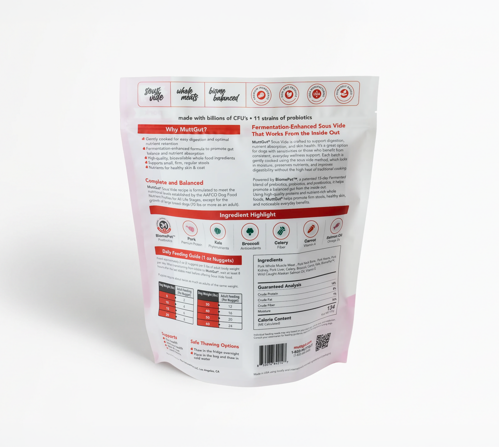 MuttGut® gut support sous vide - pork recipe