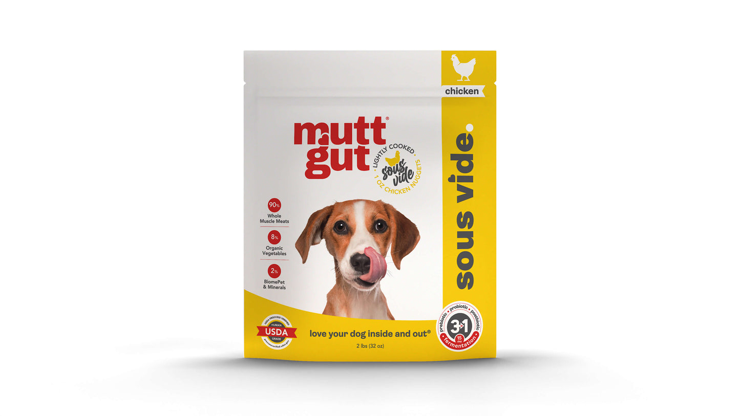 MuttGut® gut support sous vide - Chicken recipe