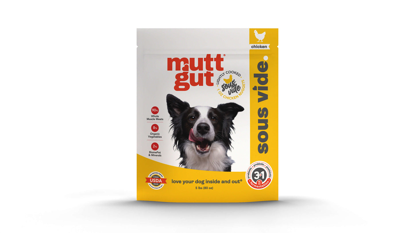 MuttGut® gut support sous vide - Chicken recipe