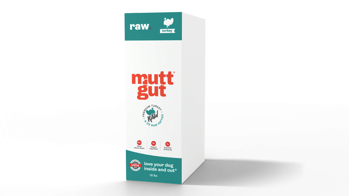 MuttGut gut support raw - turkey recipe