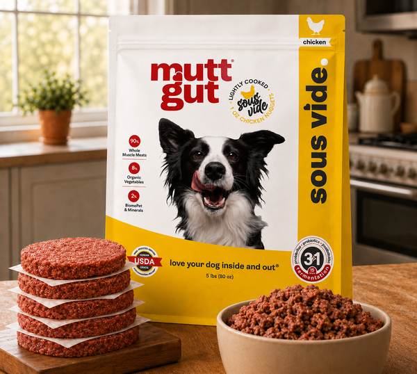 MuttGut® gut support sous vide - Chicken recipe
