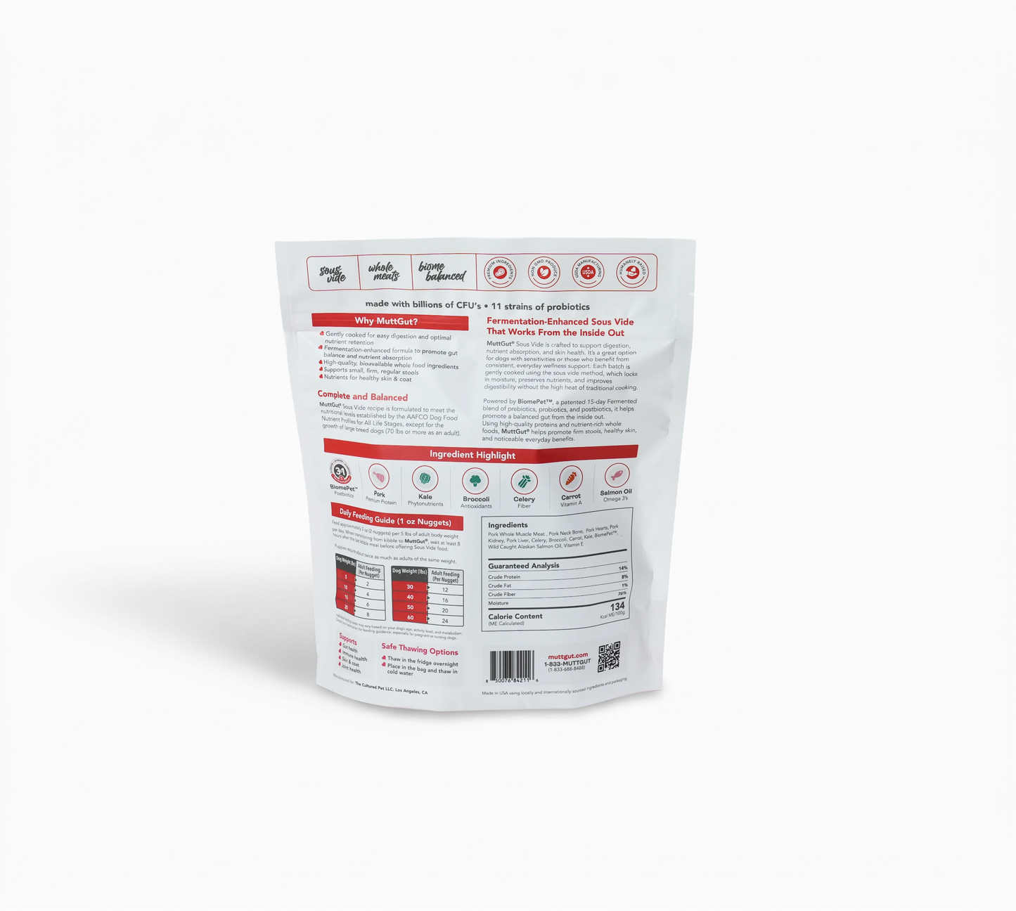 MuttGut® gut support sous vide - pork recipe