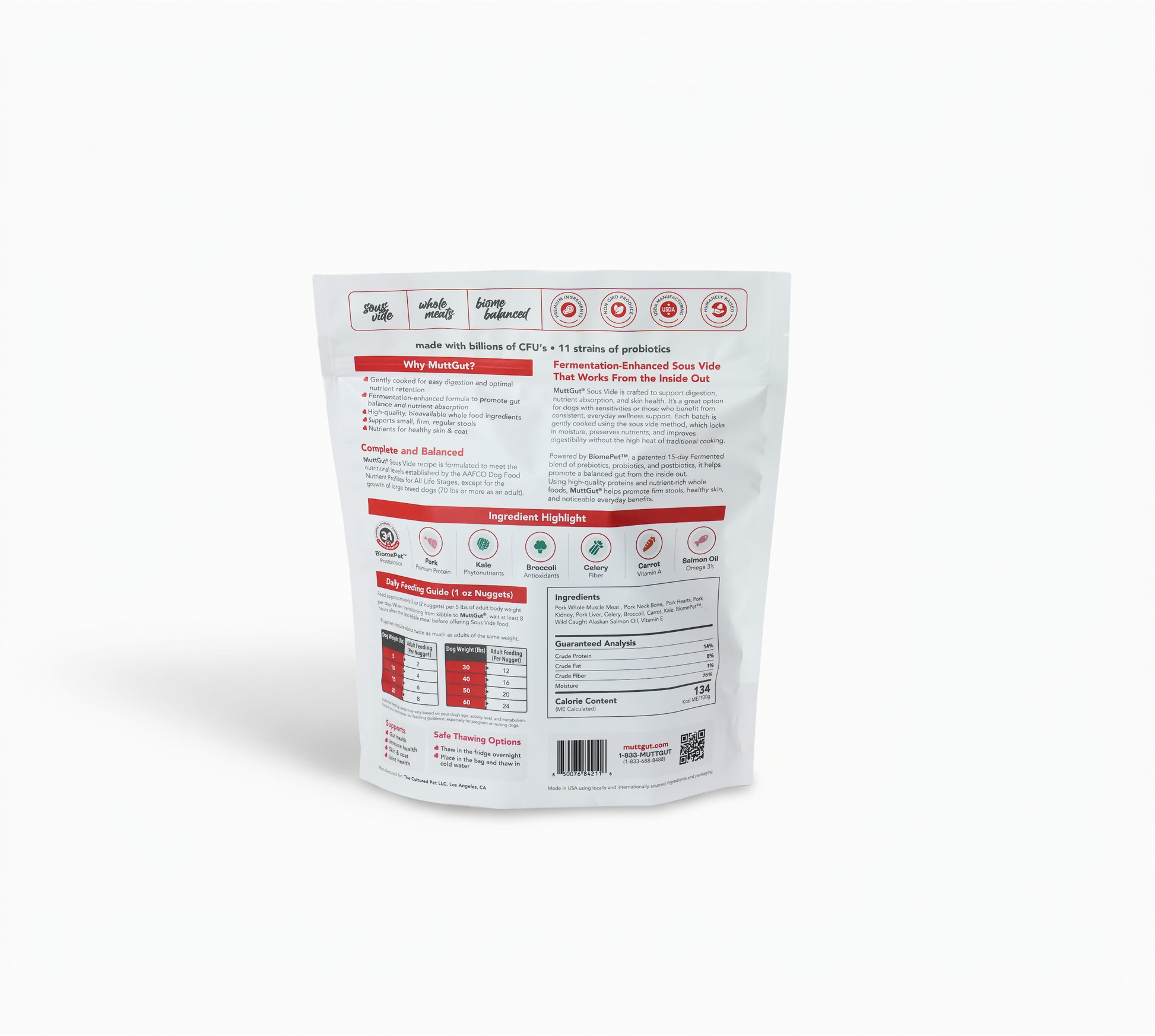 MuttGut® gut support sous vide - pork recipe