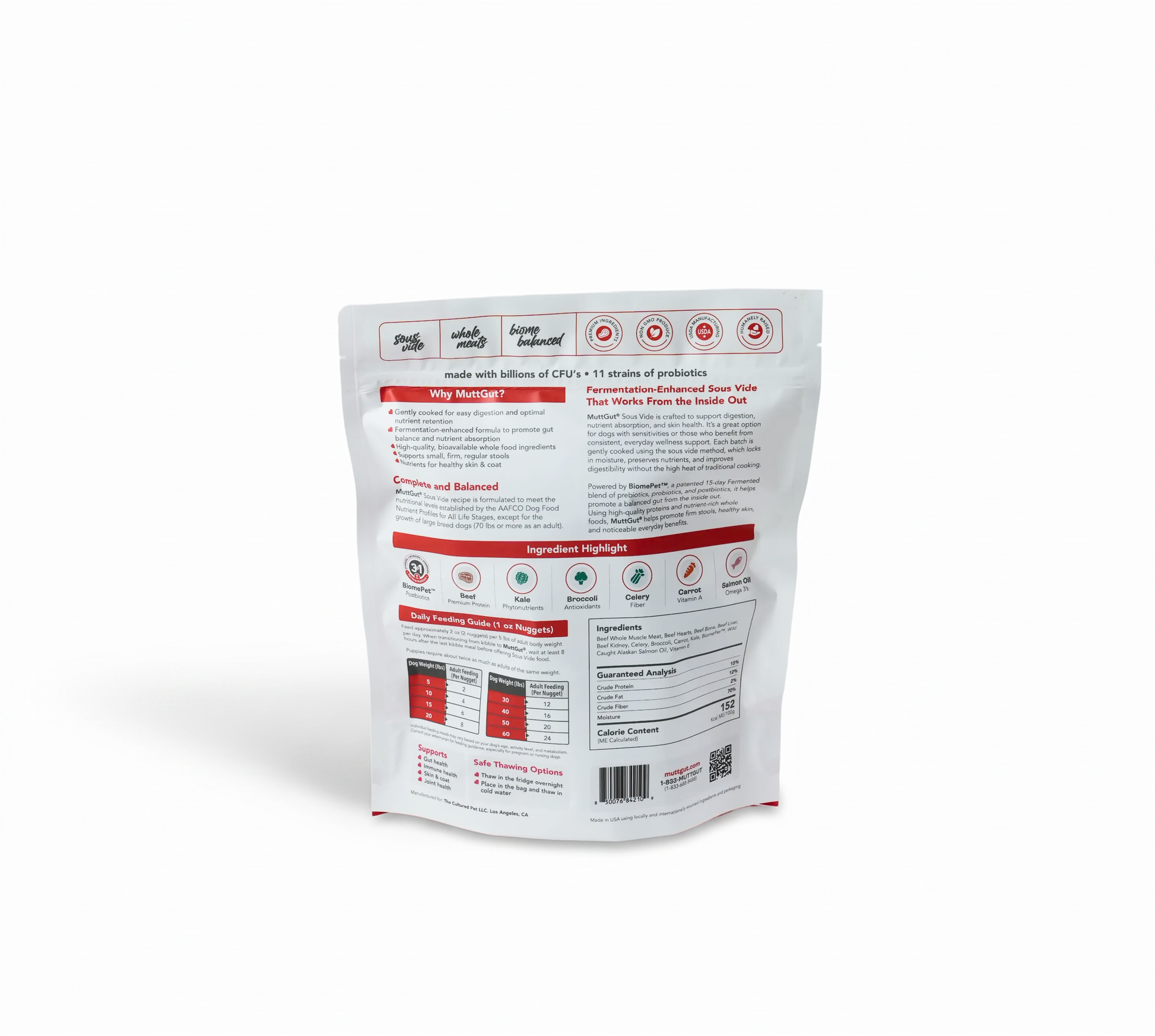 MuttGut® gut support sous vide - beef recipe