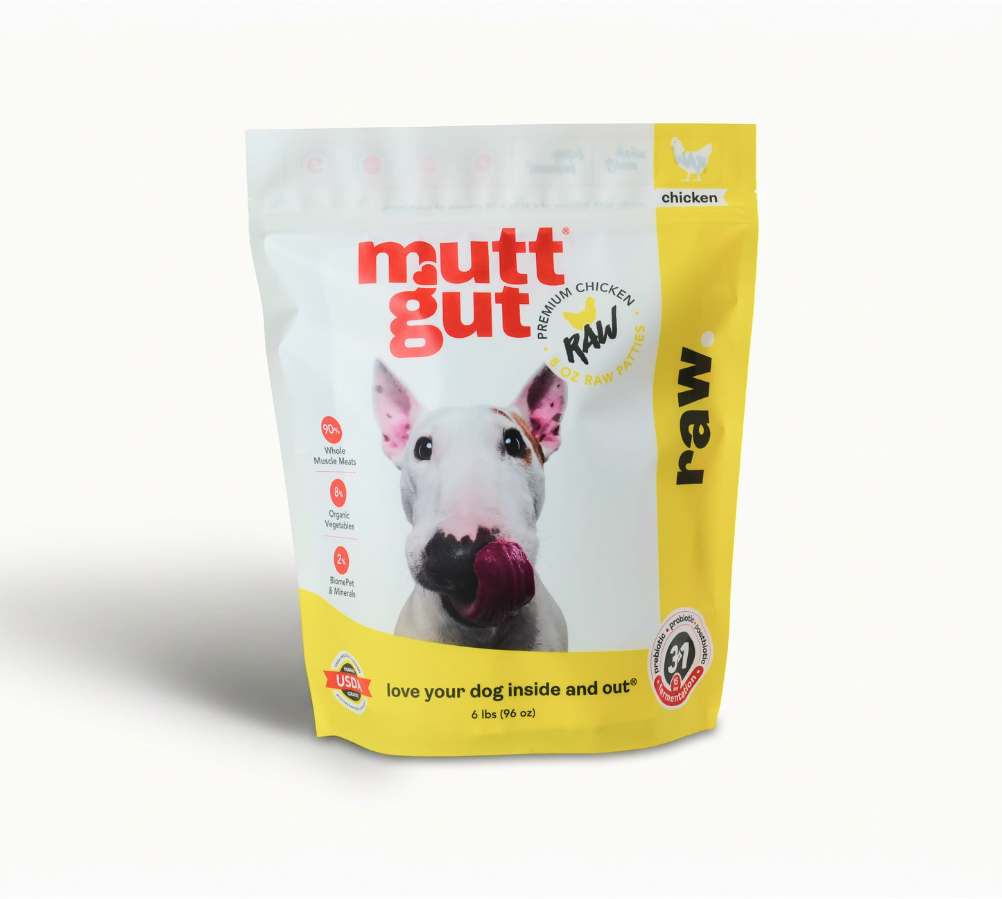 MuttGut® gut support raw - chicken recipe
