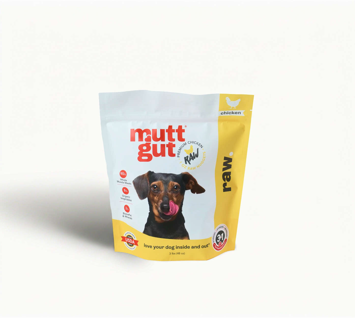 MuttGut® gut support raw - chicken recipe