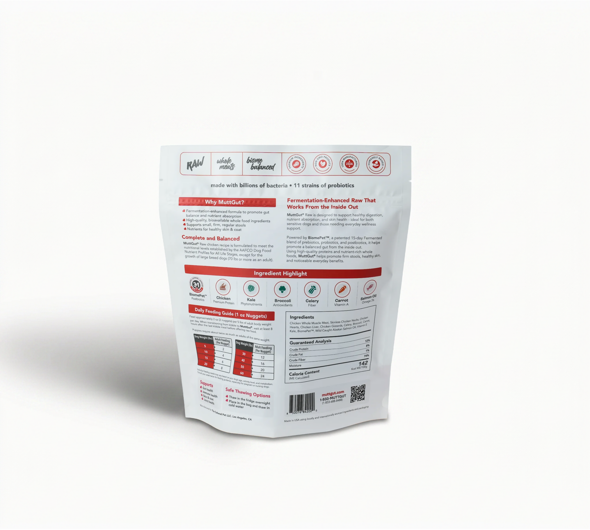 MuttGut® gut support raw - chicken recipe