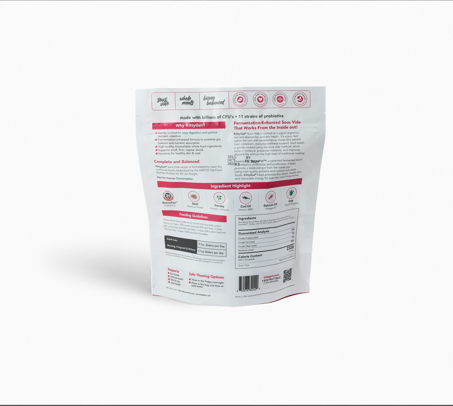 KittyGut® support sous vide - beef recipe